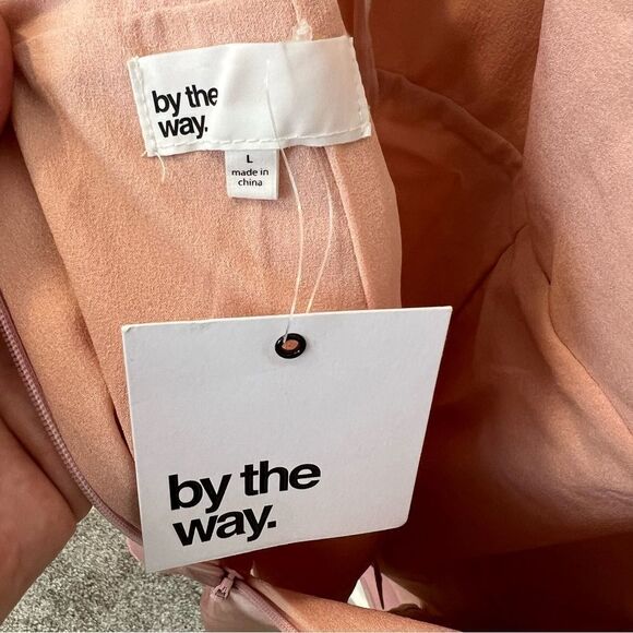 NWT Revolve x By The Way pleated dress in Blush | Size L - Picture 9 of 12